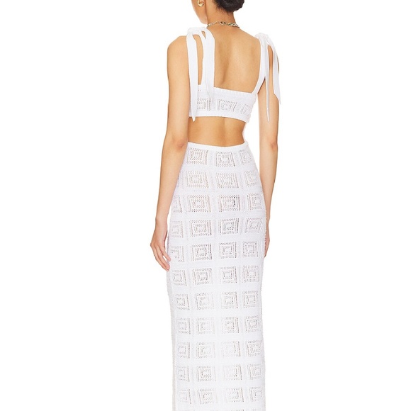 NWT Keani Open Back Dress Tularosa Ivory White - Picture 3 of 3